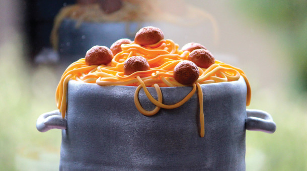 La olla de espaguetis